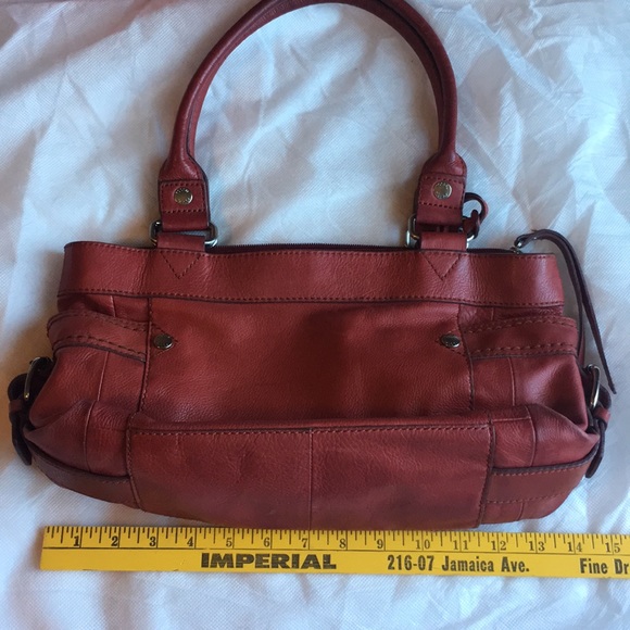 Fossil Bags Vintage Fossil Deep Red Leather Shoulder Bag Poshmark